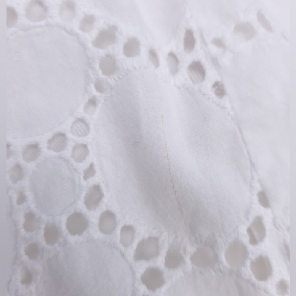 Calvin Klein 100% Cotton Circular Eyelet Skirt with Pockets-Size 12 RARE FIND - Picture 11 of 13